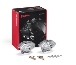 BMW M3 Brake Calipers - Rear - Brembo OE - X-Style - Silver - `17-`18